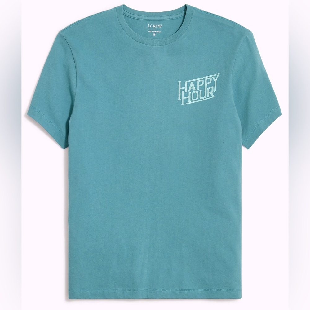 JCrew HAPPY HOUR MENS SHORT SLEEVE TEE SHIRT. SIZE XL